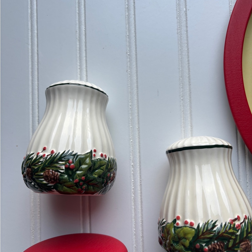 Festive Ceramic Salt and Pepper Shakers